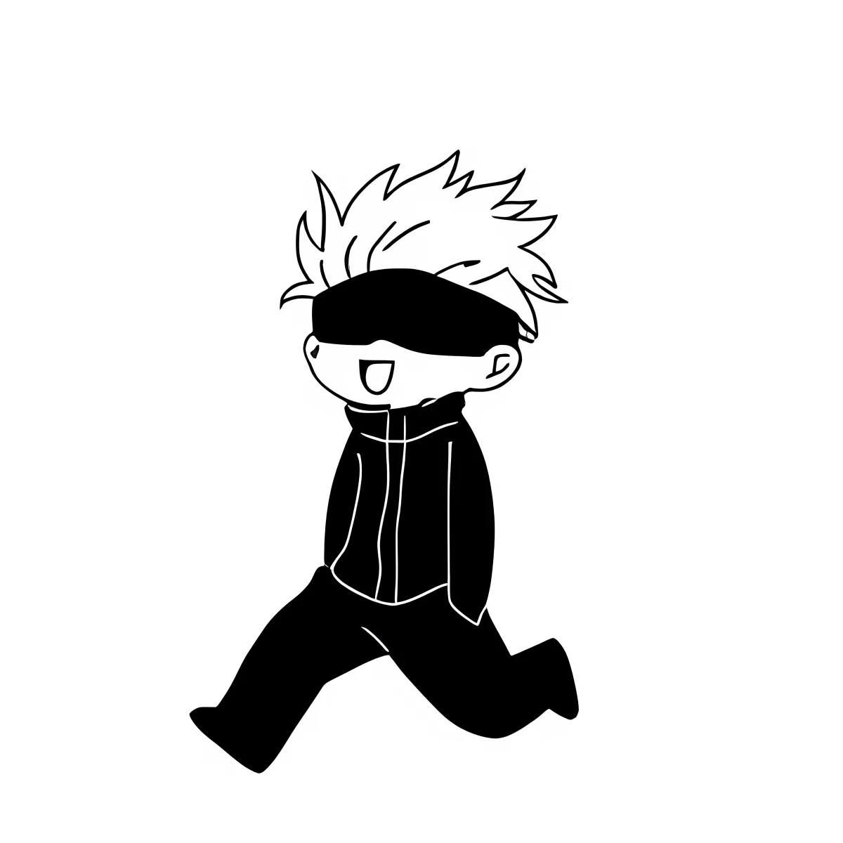 Chris’s black-and-white Satoru avatar